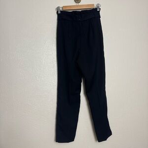 H&M High Rise Paper Bag‎ Tie Waist Dress Pant